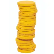 PlayBox: Disc de acuarelă galben ocru 30mm 1buc