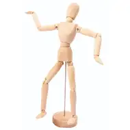 PlayBox: Figură artistică din lemn pe suport, 30 cm.