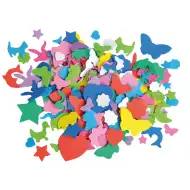 PlayBox: Figurine din spumă decorativă în diverse culori și forme, pachet de 250 de bucăți.
