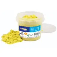 PlayBox: Găleată galbenă cu nisip kinetic de 1kg