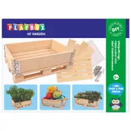 PlayBox: Ladă din lemn pe palet 18x28x8,65cm