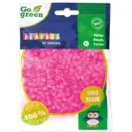 PlayBox: Mărgele MIDI de călcat, verzi, de 5mm, 1000 bucăți, culoare roz