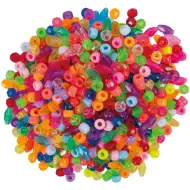 PlayBox: Mărgele colorate de diferite forme, pachet de 5300 bucăți