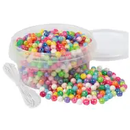 PlayBox: Mărgele cristalizate pentru înșirat în cutie, 700 bucăți