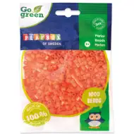 PlayBox: Mărgele de călcat MIDI verzi, de 5 mm, 1000 bucăți, culoare portocalie.