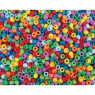 PlayBox: Mărgele de înșirat colorate viu 9mm 1000buc