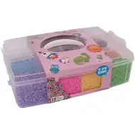 PlayBox: Mărgele termoadezive XL MAXI de 9 mm în 12 culori, în cutie de depozitare, 12000 bucăți