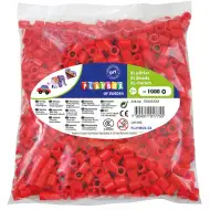 PlayBox: Mărgele termoadezive XL MAXI de 9 mm, pachet de 1000 bucăți, culoare roșie