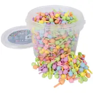 PlayBox: Mozaic colorat, piese de 10 mm, set de 700 bucăți în găleată