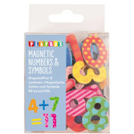 PlayBox: Numere și simboluri magnetice, set de 68 de piese