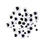 PlayBox: Ochi mobili alb-negru în mai multe dimensiuni, set de 300 bucăți.