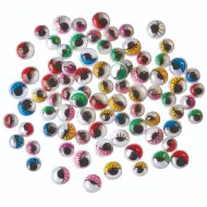 PlayBox: Ochi mobili colorați cu gene, în trei dimensiuni, set de 140 de bucăți.