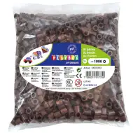 PlayBox: Pachet de mărgele termoadezive XL MAXI de 9 mm, 1000 bucăți, culoare maro