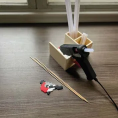 PlayBox: Pistol de lipit de dimensiuni mari, cu temperatură scăzută, cu 2 bare de lipici de 11mm. imaginea 2