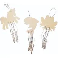 PlayBox: Set DIY de clopoței de vânt cu animale, 12 piese