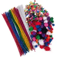 PlayBox: Set creativ cu geniu, pompoane și paiete, set de 2500 de piese.