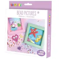 PlayBox: Set creativ pentru realizarea de imagini din mărgele termoadezive - Unicorni