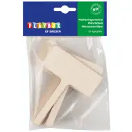 PlayBox: Set de 10 plăcuțe indicatoare din lemn pentru plantare