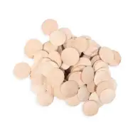 PlayBox: Set de 100 de butoane din lemn cu diametrul de 30mm