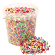 PlayBox: Set de 5000 de mărgele creative colorate MIDI de 5 mm pentru călcat, în găleată