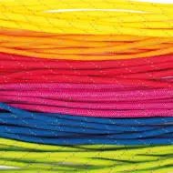 PlayBox: Set de 6 șnururi reflectorizante colorate, 4mm x 2,6m