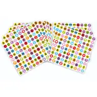 PlayBox: Set de autocolante cu litere, cifre și simboluri, 1000 de bucăți