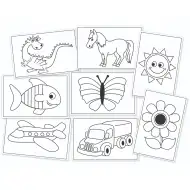 PlayBox: Set de cărți de cusut colorabile, 48 de bucăți