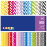 PlayBox: Set de carton colorat și cu modele pentru decorațiuni, 24 de bucăți.
