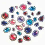 PlayBox: Set de cristale din plastic, 100 buc