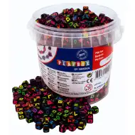 PlayBox: Set de mărgele cu litere neon negre, 1250 de bucăți