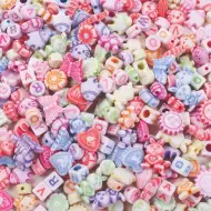 PlayBox: Set de mărgele pastelate mixte, 550 de bucăți