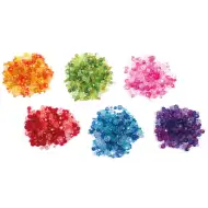 PlayBox: Set de mărgele premium din plastic fațetat, colorat, pentru înșirare, 6x50g