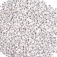 PlayBox: Set de mărgele rotunde alb-negru, 500 de bucăți