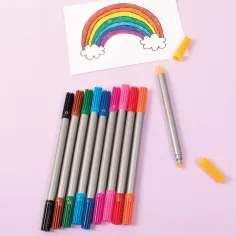PlayBox: Set de markere cu două vârfuri, pachet de 10 bucăți. imaginea 2