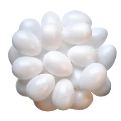 PlayBox: Set de 25 ouă din plastic 6x4,5cm