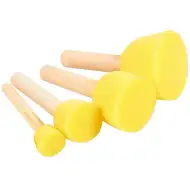 PlayBox: Set de pensule din burete în diverse mărimi, 4 bucăți