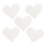 PlayBox: Set de plăci de bază în formă de inimă pentru mărgele MIDI termoadesive de 5mm, set de 5 bucăți.