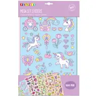 PlayBox: Set mega stickere cu model unicorn - 500 de bucăți