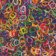 PlayBox: Set mini de elastice colorate pentru brățări, 5000 de bucăți