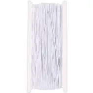 PlayBox: Sfoară elastică albă, bobină de 50 de metri cu grosimea de 1mm.