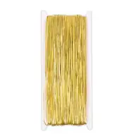 PlayBox: Sfoară elastică de culoare aurie, rolă de 50 de metri cu grosime de 1 mm