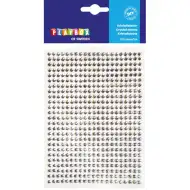 PlayBox: Stras autoadeziv argintiu, 525 buc.