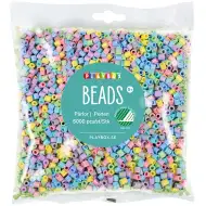 PlayBox: mărgele MIDI de călcat, 5 mm, culori pastel, pachet de 6000 bucăți