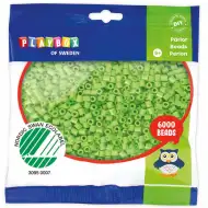 PlayBox: mărgele MIDI de călcat, verde deschis, 5 mm, pachet de 6000 bucți