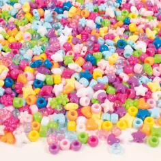 PlayBox: mărgele colorate de înșirat în găleată, 1200 buc. imaginea 2