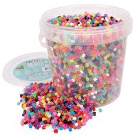 PlayBox: mărgele termice MIDI de 5 mm, cu sclipici, pachet de 10000 buc. în găleată