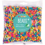 PlayBox: mărgele termocolante MIDI de 5 mm, în culori neon, pachet de 6000 de bucăți