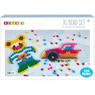 PlayBox: set XL MIDI de mărgele pentru călcat de 9 mm, 600 de piese - Mașină și ursuleț