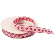 Playbox: Bandă decorativă cu inimioare 12mm 20m