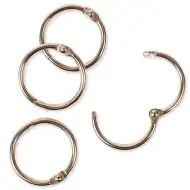 Playbox: Inel metalic deschizabil – Ø 25 mm, 10 bucăți